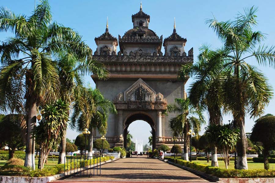 Patuxai Victory Monument Vientiane Laos
